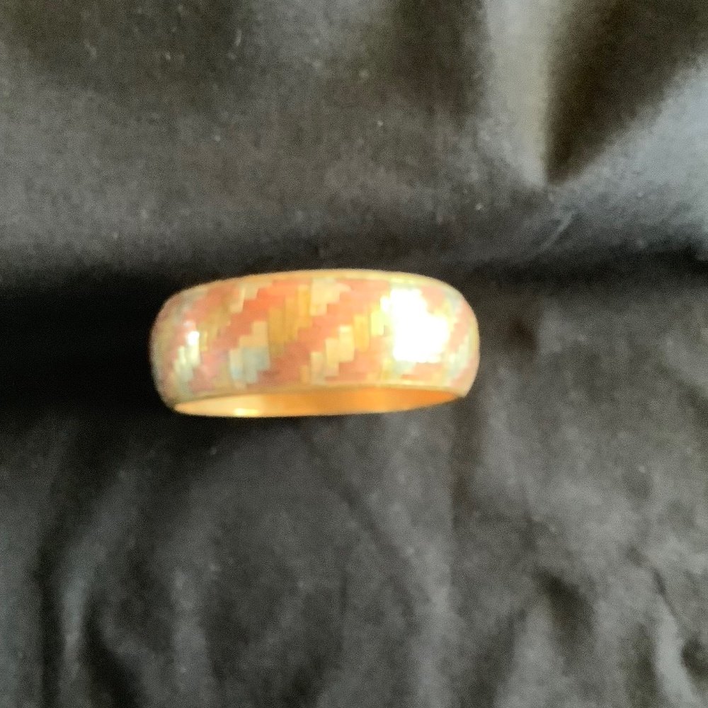 3 metal woven bangle